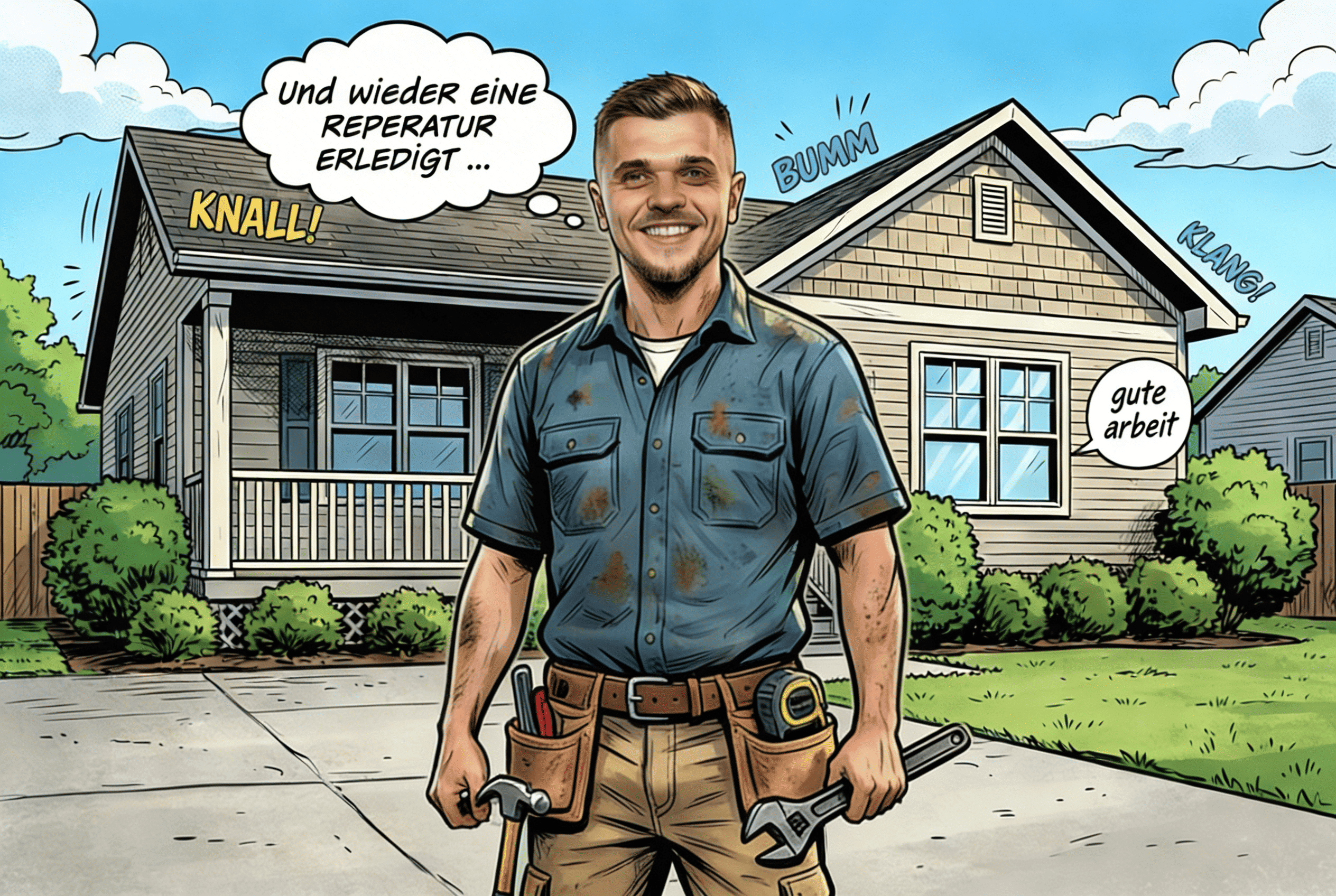 Handwerker bei der Arbeit